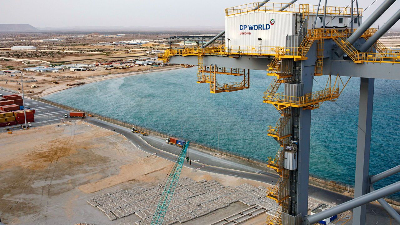 A view of Berbera Port and Bebera city