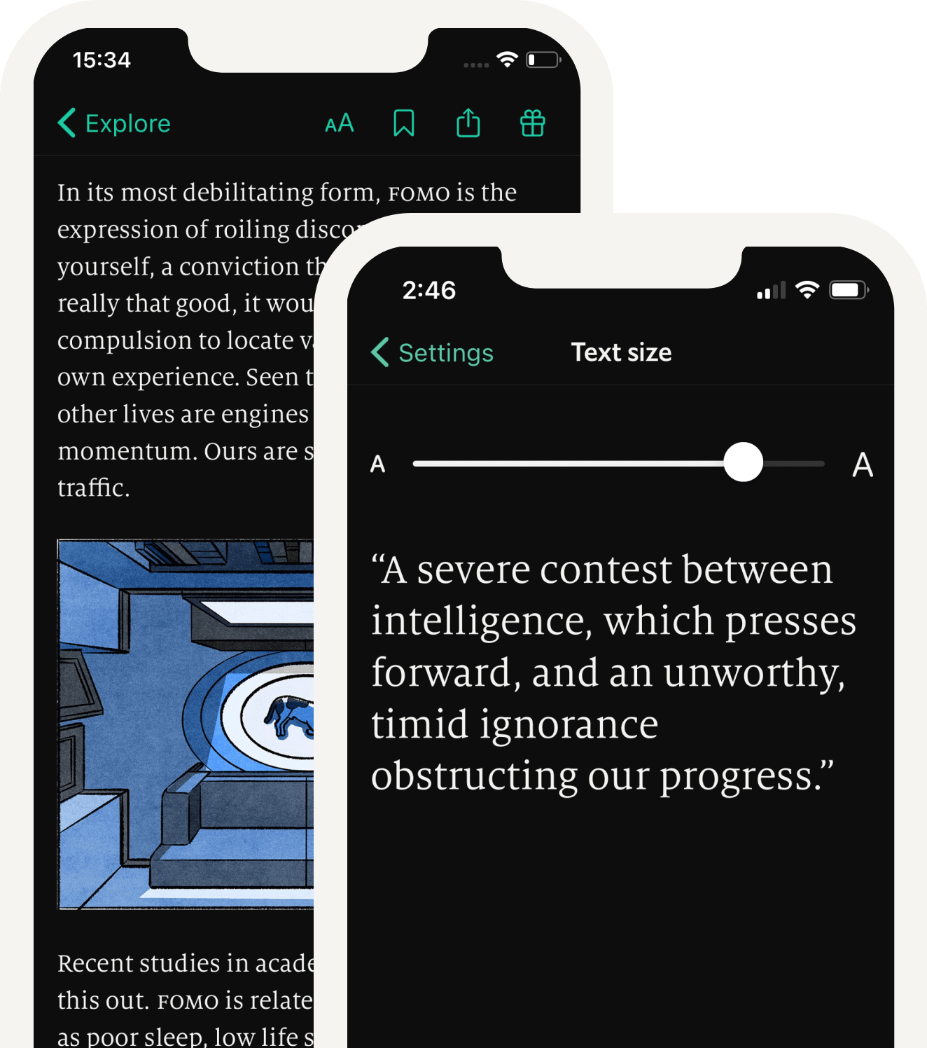 Enjoy effortless reading